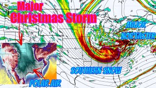 HUGE Christmas Storm Coming Feet Of Snow  The WeatherMan Plus [upl. by Aniz]