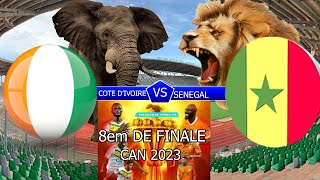 CAN 2023 COTE D’IVOIRE FACE SENEGAL 8em DE FINAL CAN 2024 [upl. by Bertold267]