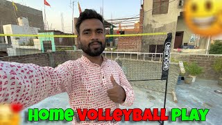 Volleyball Net Set Up Kiya Chath Pa  Vlog74 [upl. by Raskind]