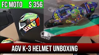 AGV K3 HELMET UNBOXING  AGV K3 SV ROSSIE MUGELLO 2017 UNBOXING REVIEW HINDI [upl. by Damal77]