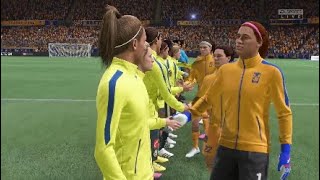 Tigres vs América PrePartido J14 Ap 24 Liga MX FEMFIFA 22 [upl. by Schellens]