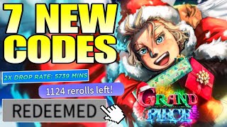 NEW ALL WORKING CODES FOR GRAND PIECE ONLINE 2024 JANUARY  GPO ROBLOX CODES [upl. by Roswell]