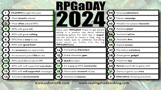 RPGaDay 2024 Day 8 Accessory I Appreciate GM Tool Kits [upl. by Held]