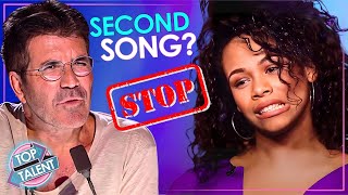 Simon STOPS✋ Auditions DEMANDS Second Song [upl. by Jt]