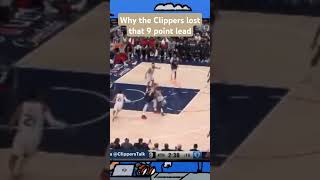 Clippers Talk film breakdown of a 9 point lead being lost [upl. by Ianaj448]