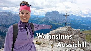 Der schönste Aussichtsberg der Dolomiten Wanderung in Gröden Südtirol [upl. by Stolzer]