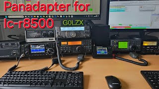 Malahit DSP2 as panadapter on Icom ICR8500 and my shack rundown G0LZX [upl. by Shantha]