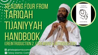 READING 4 from TARIQAH TIJANIYYAH HANDBOOK Reintroduction 2 Foreword and Introduction221223 [upl. by Valerye795]