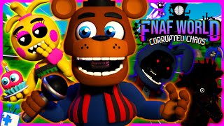 FNAF World Corrupted Chaos  The Adventure Animatronics Return In STYLE Full Demo [upl. by Danielson]