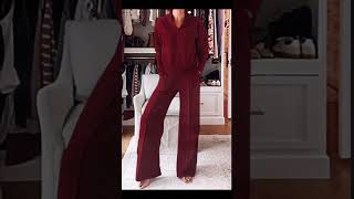 Shop Wideleg Lounge Set likefollowshare comfortablestyle womensfashion subcribetomychannel [upl. by Donahoe]