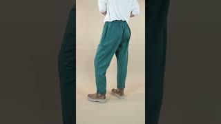 Made in Italy Sandbar Classic Tapered Seamed Jogger Pine plussize fashionstyle joggers haul [upl. by Talbott]