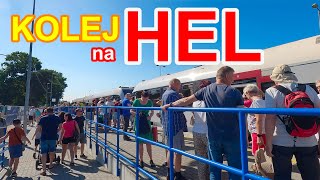 Kolej na Hel 🚂☀️ POLREGIO  Trasa Jastarnia  Hel  Kolej na Półwyspie Helskim  Lato 2023 [upl. by Hgielhsa717]