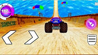 monster truck impossible mega ramp  racing game  android gameplay [upl. by Fasto361]