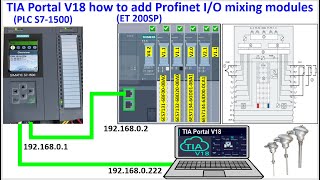 PLC S71500 Profinet remote IO ET200SP configuration [upl. by Ted]