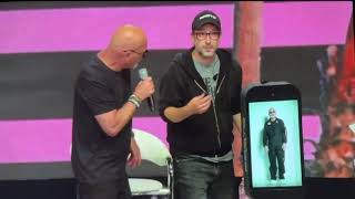 David Nussbaum Howie Mandel and Shira Lazar on stage at VeeCon 2024 demonstrating Proto AI tech [upl. by Powder]