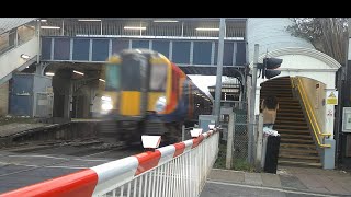 Mortlake Level Crossing Greater London [upl. by Nilson]