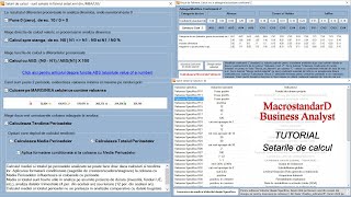 TUTORIAL Utilizarea setarilor din aplicatia pentru analiza financiara MacrostandarD Business Analyst [upl. by Akenal]