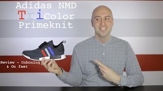 Adidas NMD Primeknit R1 Tri Color Black  Review  Unboxing  On Feet  Mr Stoltz 2017 [upl. by Acinorev]