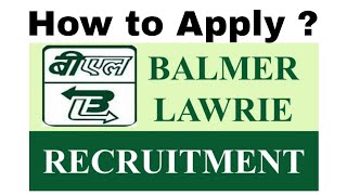 Balmer and Lawrie Recruitment 2024  Latest Jobs in Balmer and Lawrie  Officer Jobs 2024 [upl. by Semajwerdna]