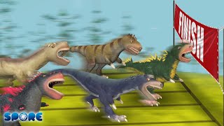 Tyrannosaur Race  Tyrannosaur Faceoff S1  SPORE [upl. by Crandell]