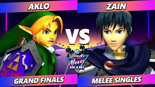 LMM Miami 2024 GRAND FINALS  Aklo Link Vs Zain Marth Smash Melee  SSBM [upl. by Japheth]