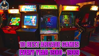 Top 10 Arcades Games Every Year From 19801989 100 Games [upl. by Sirak103]