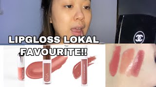 LIPGLOSS LOKAL FAVORIT BLP RASPBERRY MOUS ESQA DUBAI ROSE ALL DAY JOY PILL [upl. by Bucky]