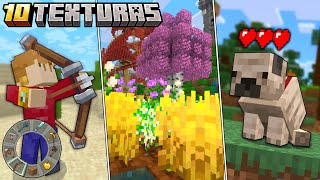 TOP 10 TEXTURAS PARA MINECRAFT PE 120 Bedrock [upl. by Olivero]