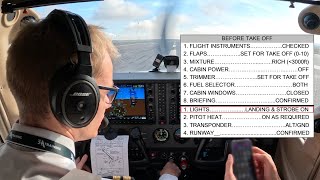 Cessna 172S TakeOff Procedures amp Briefing [upl. by Gnouhk]