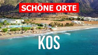 Insel Kos Griechenland  Reise Meer Strand Tourismus Landschaften  4k Video  Kos von Drohne [upl. by Alokin636]