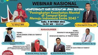 Serba Serbi Seputar Webinar Nasiaonal PPNI RSJ Prof HB Saanin Padang [upl. by Eelirak72]