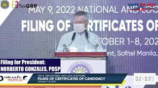 Former defense chief Norberto Gonzales to join presidential race in 2022 [upl. by Bacchus]