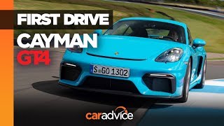 2019 Porsche Cayman GT4 review [upl. by Ramos]