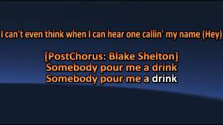 Post Malone ft Blake Shelton  Pour Me A Drink  Karaoke  Lyrics [upl. by Clarice581]