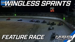 Wingless Sprints  QLD Club Championship  Gladstone  14th Oct 2023  ClayPerView [upl. by Vaientina]