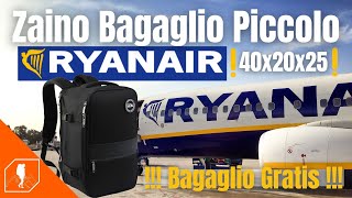 ZAINO BAGAGLIO A MANO RYANAIR  Zaino 40x20x25 utilizzabile come bagaglio gratuito su ryanair [upl. by Scammon251]