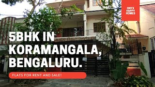 5BHK SEMI FURNISHED KORAMANGALA RENTAL FLATS  VILLASFLATS IN GATED COMMUNITIES FOR RENT AND SALE [upl. by Dymphia]