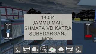 Jammu Mail Train Schedule  train schedule Train sim India train [upl. by Liza]