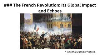 The French Revolution Its Global Impact and Echoes  Book World [upl. by Asined515]