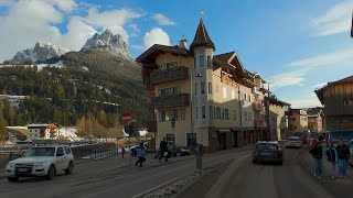 🇮🇹🗻 driving italy ❄️ Sellaronda Canazei Dolomitenstraße 4K HDR [upl. by Jarret820]