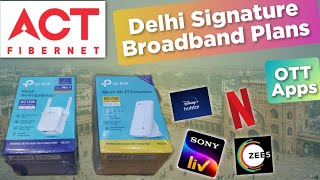 ACT Fibernet Delhi Signature Broadband Plan⚡⚡MustHave WiFi Range Extender for Enhanced Coverage⚡⚡ [upl. by Novelc727]