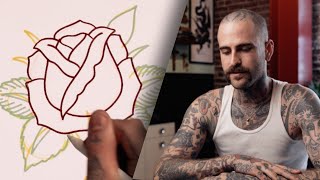 How to draw a TRADITIONAL ROSE  with Austin Maples [upl. by Melliw198]