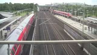 Düsseldorf Flughafen Bahnhof  Airport Railway Station Germany  4th August 2014 [upl. by Chally709]