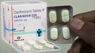 clarinova 250 mg tablet uses  price  composition  dose  side effects  precautions  in hindi [upl. by Annawaj443]