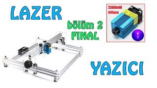 Lazer Yazıcı Yazılımı ve Kullanımı Bölüm 2EleksLaserA3 Pro 2500mW Laser Engraving software Part 2 [upl. by Bouton954]