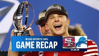 49ers advance to SUPER BOWL complete HISTORIC 2ndhalf COMEBACK  Game Recap  CBS Sports [upl. by Erdnoed945]