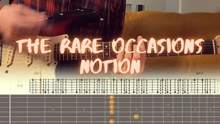 The Rare Occasions  Notion  Guitar Tutorial  Tabs  Chords [upl. by Nosnehpets]