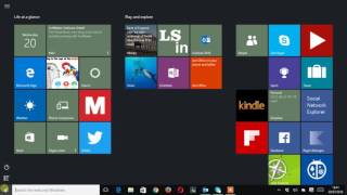 Setting start full screen mode in Windows 10 [upl. by Odradlig]