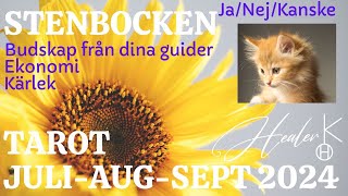 Stenbocken ♑️ JuliAugustiSeptember 2024 Tarot  Healer K [upl. by Edik]