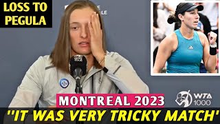 Iga Swiatek vs Pegula It Was Very Tricky Match  Press Conference Semifinal Wta Montreal 2023 [upl. by Chenay]